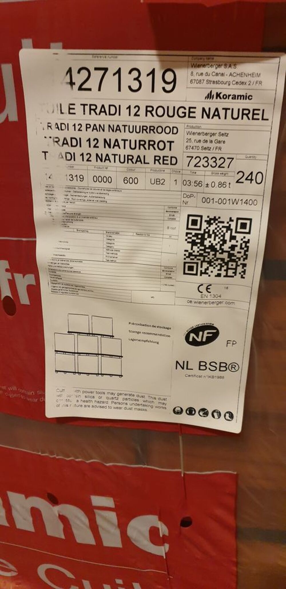 Tuiles Neuves Tradi 12 Rouge Bricolage