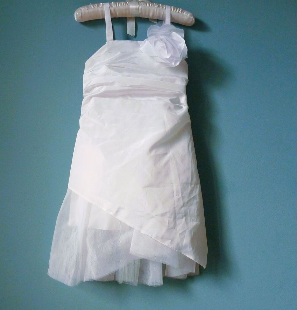 Robe Fille blanche ceremonie Emma la folie 2 ans rose TBE Vêtements enfants