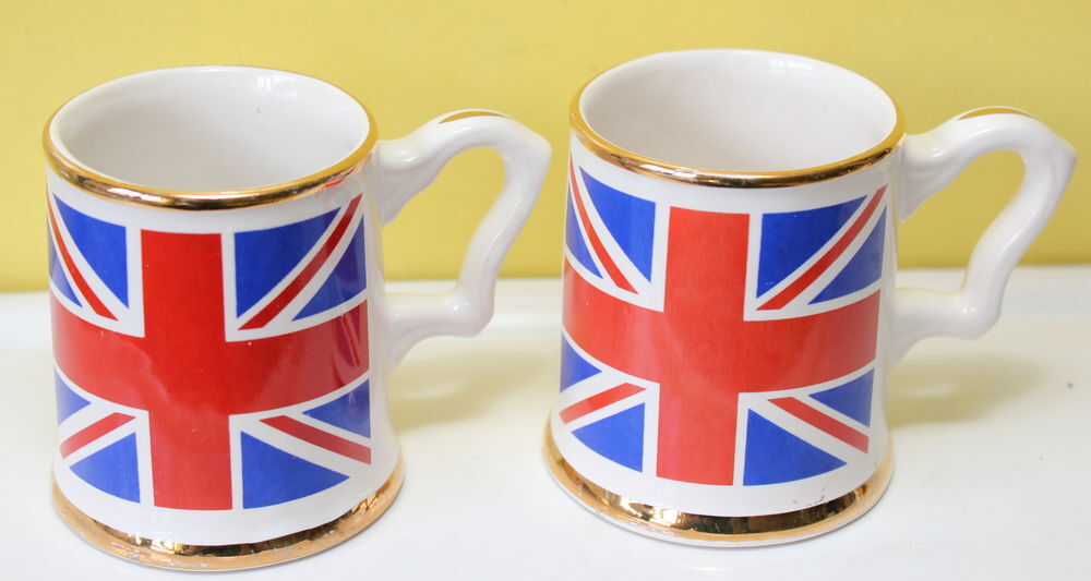 Tasses mini mugs union jack Prince Williams Cuisine