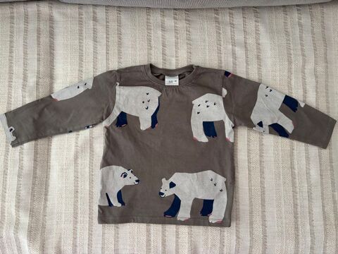 T-shirt manches longues en coton, garçon 18-24 mois, 92cm 4 Trignac (44)