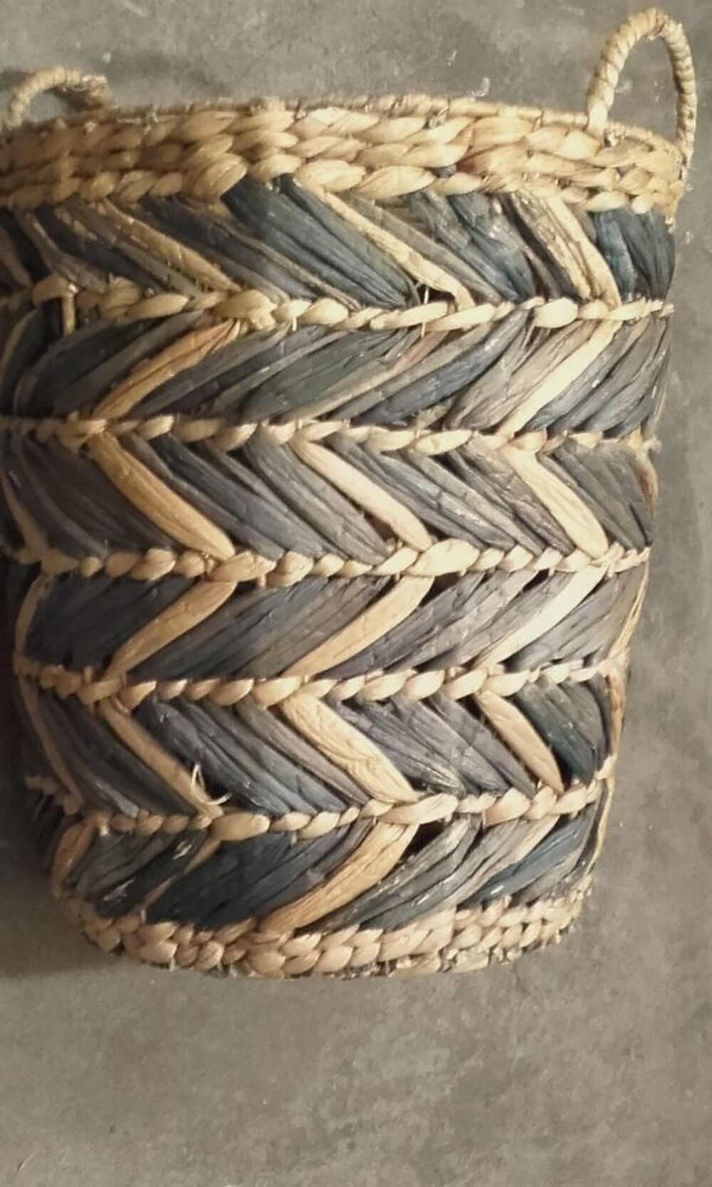 Panier tress&eacute;, vannerie Décoration