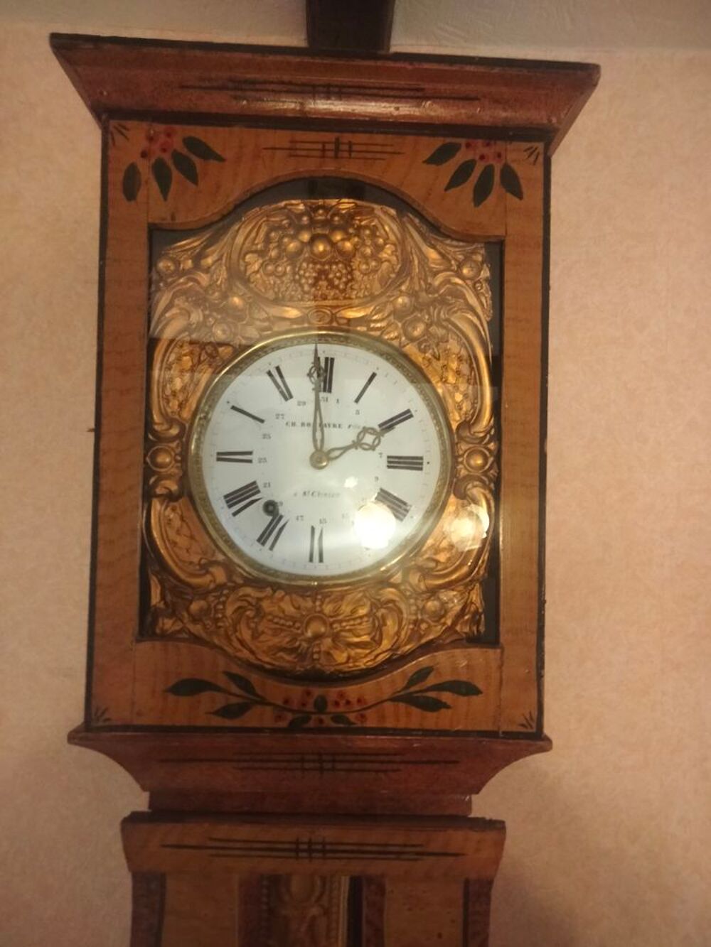Belle Pendule Comtoise en parfait &eacute;tat Décoration
