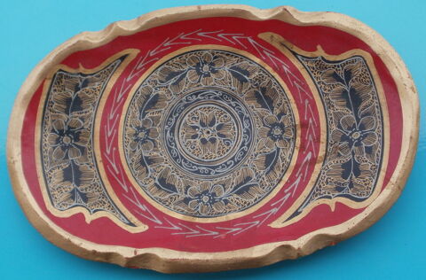 Petit plateau, genre FLORENTIN en bois peint et dor 6 Montauban (82)