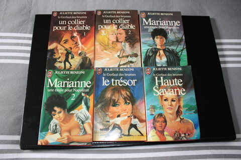 6 LIVRES JULIETTE BENZONI - Collection J'AI LU - 8 Dammartin-en-Goële (77)