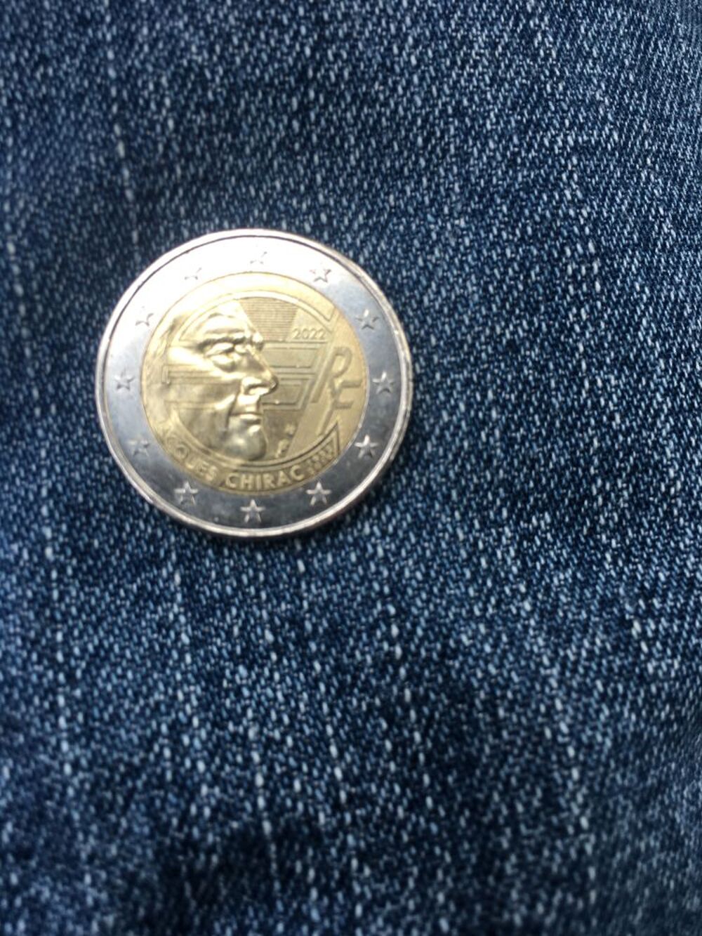 Pi&egrave;ce 2 euros Jacques Chirac 