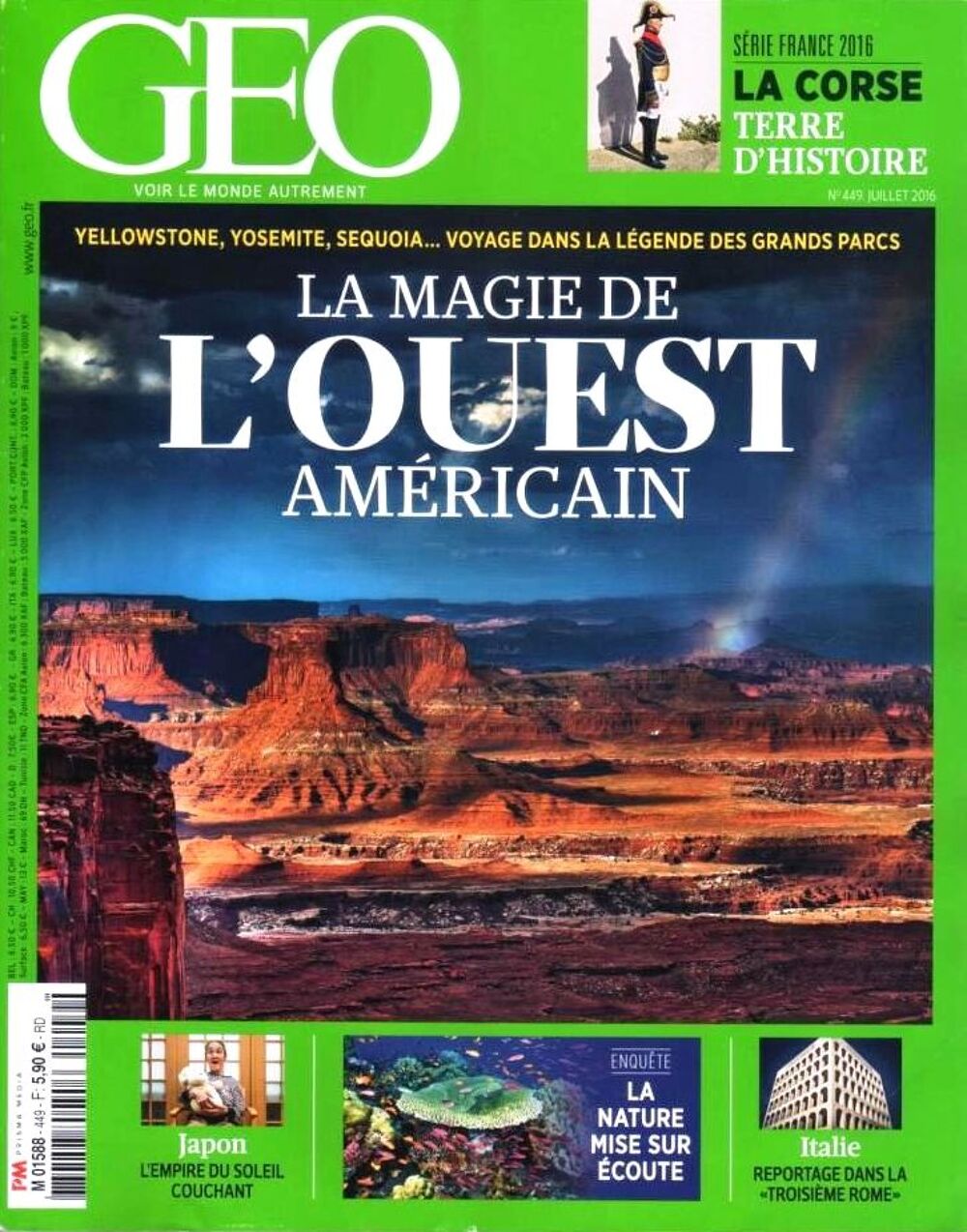 L'OUEST AM&Eacute;RICAIN - g&eacute;o - CALIFORNIE Livres et BD