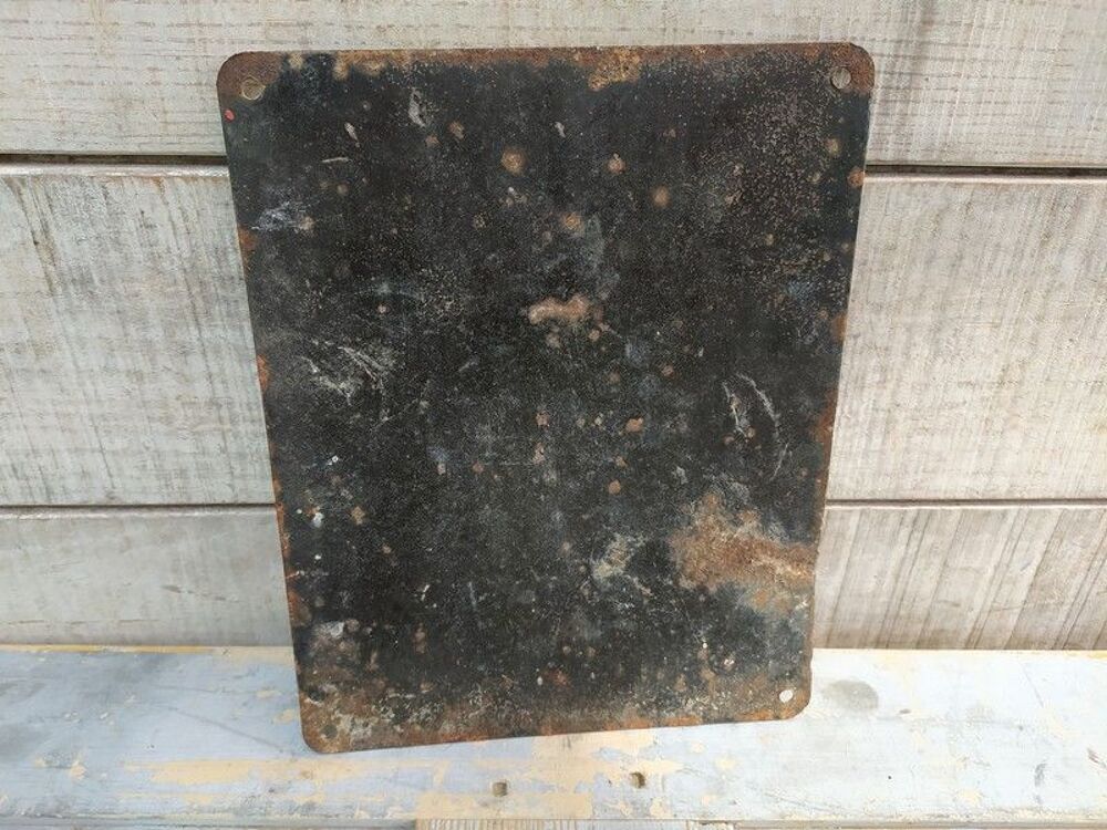 Ancienne Plaque &Eacute;maill&eacute;e Machines &agrave; Traire Lorraine 
