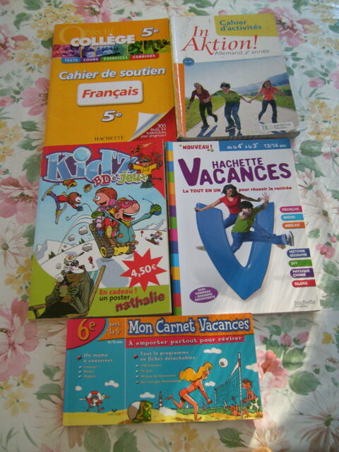 5 cahiers de vacances entre la 6�,5�,4� et la 3� 15 Wolxheim (67)