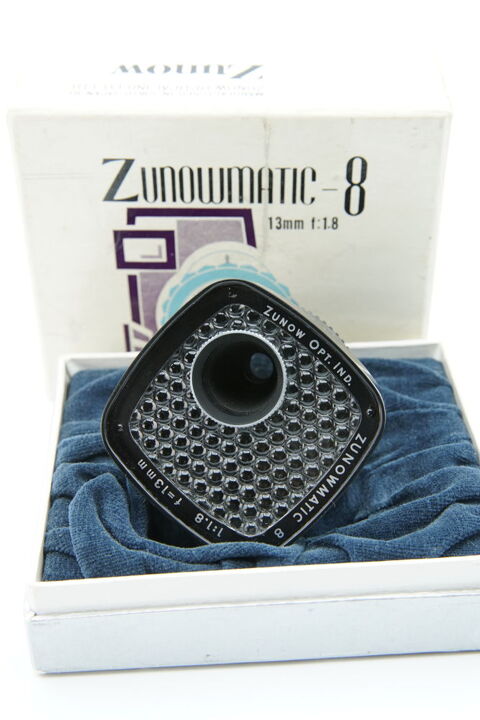 Objectif Zunow Zunowmatic 8 13mm F1.8 electric lens D mount 65 Vincennes (94)