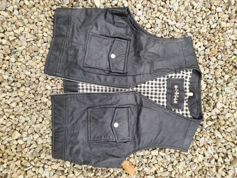 petit gilet en cuir style Byker tbe taille: 40 /42 Perrou (61)