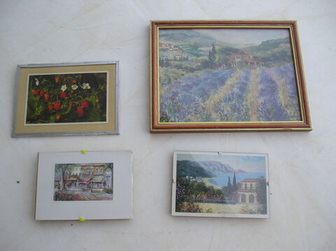 Lot de 4 tableaux avec protection vitre
20 Septmes-les-Vallons (13)
