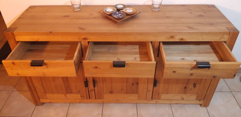 Buffet bas 3 portes 3 tiroirs Meubles