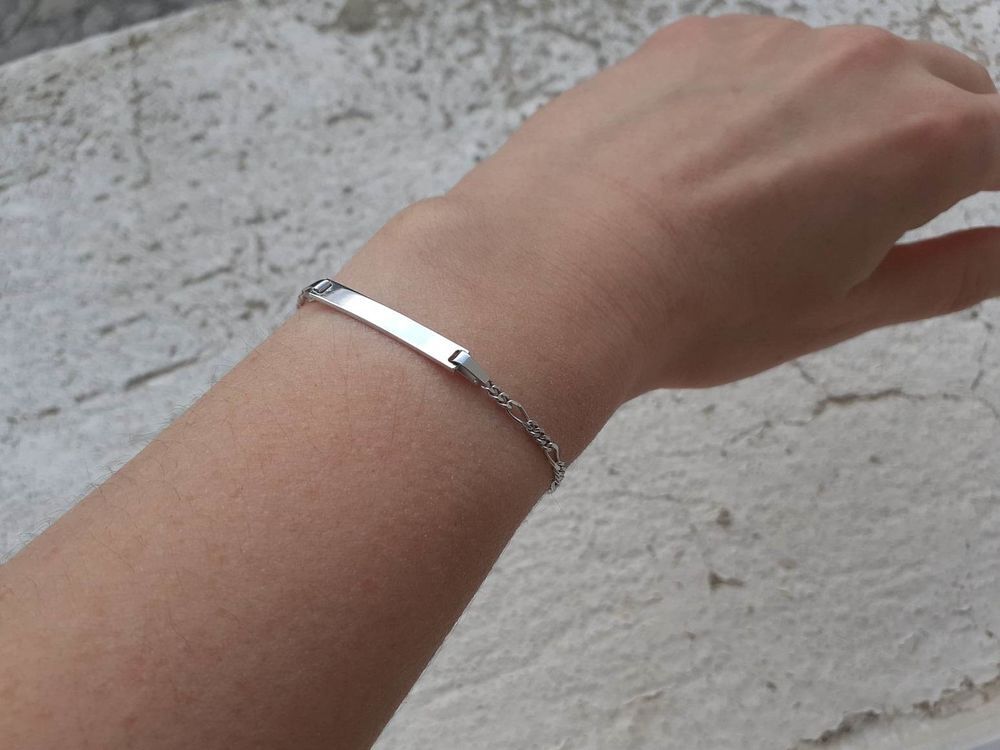 Bracelet gourmette en argent massif 925/1000 - NEUF - jamais Bijoux et montres