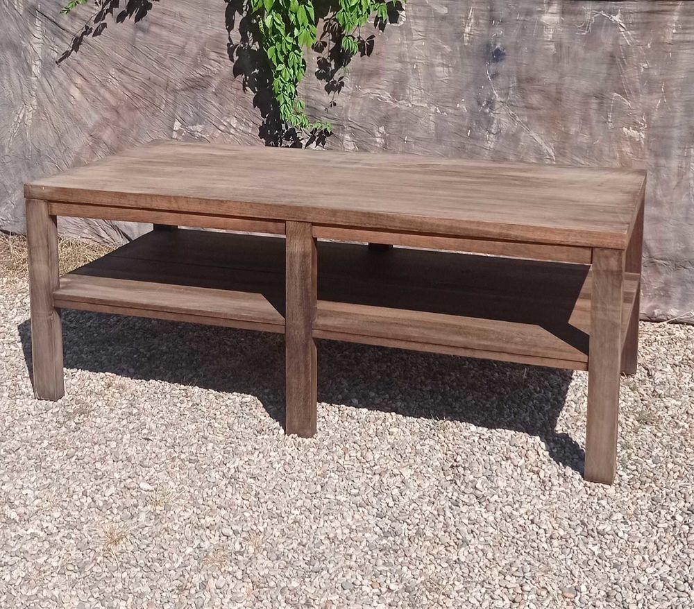 meuble de m&eacute;tier, ancienne table en teck &agrave; double plateau Meubles