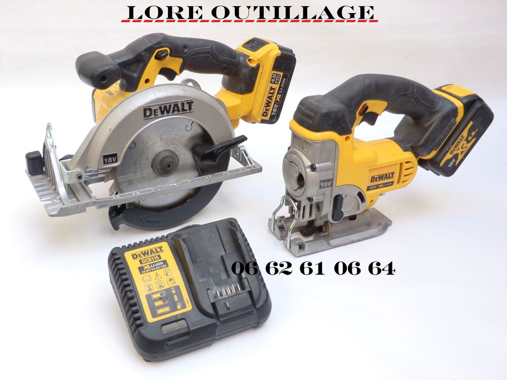 DeWALT DCS331 + DCS391 - Scie sauteuse + circulaire Bricolage
