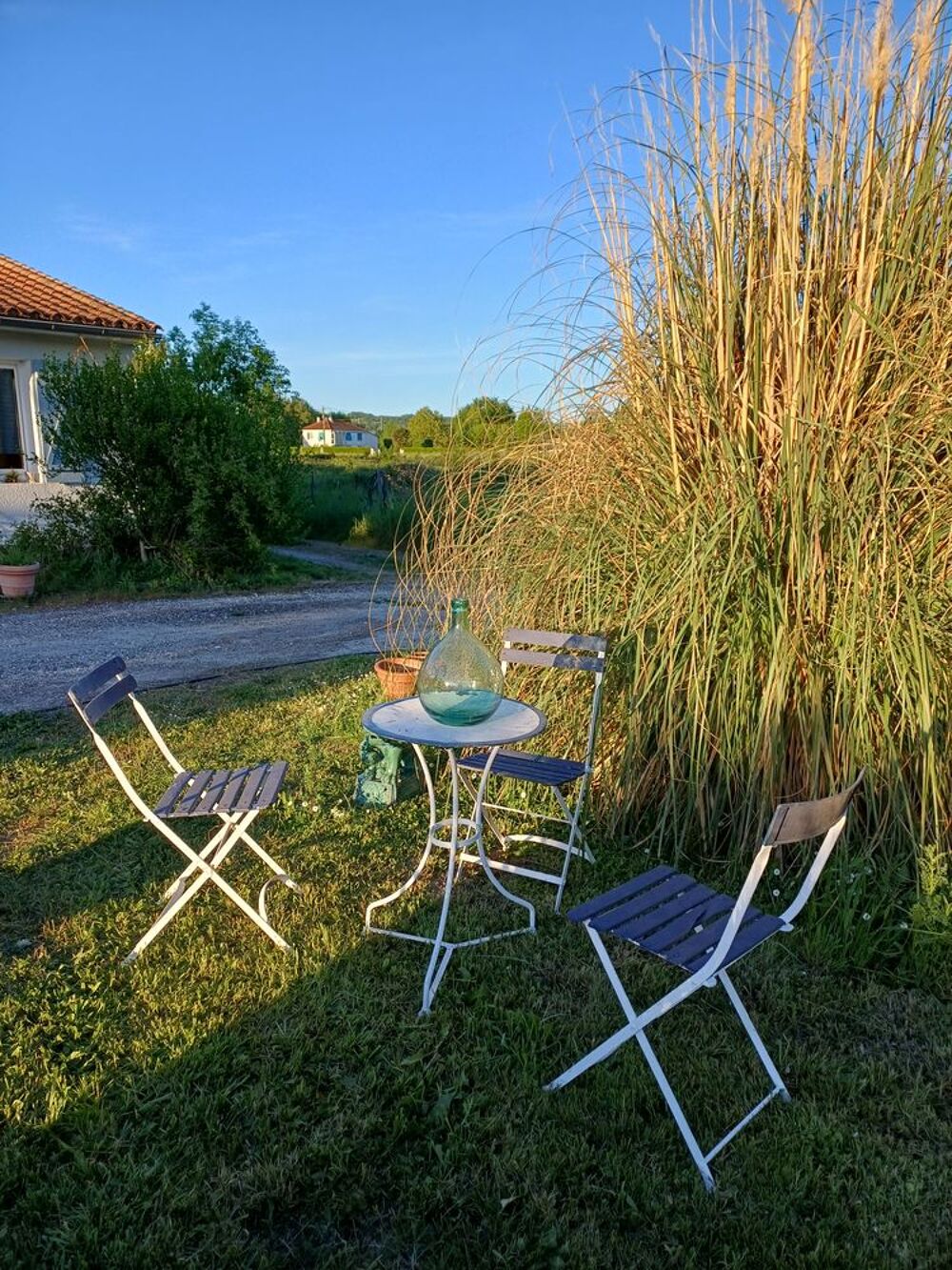 Table et quatre chaises Bistro Jardin