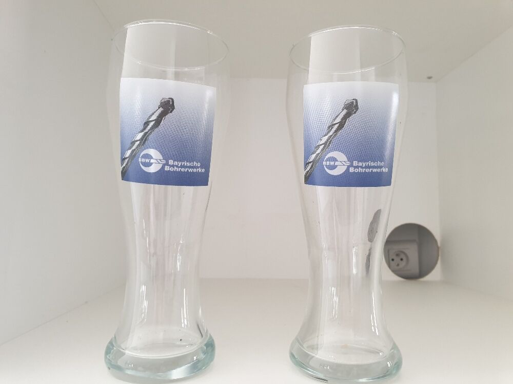 6 verres &agrave; bi&egrave;re (chopes) type brasserie Décoration