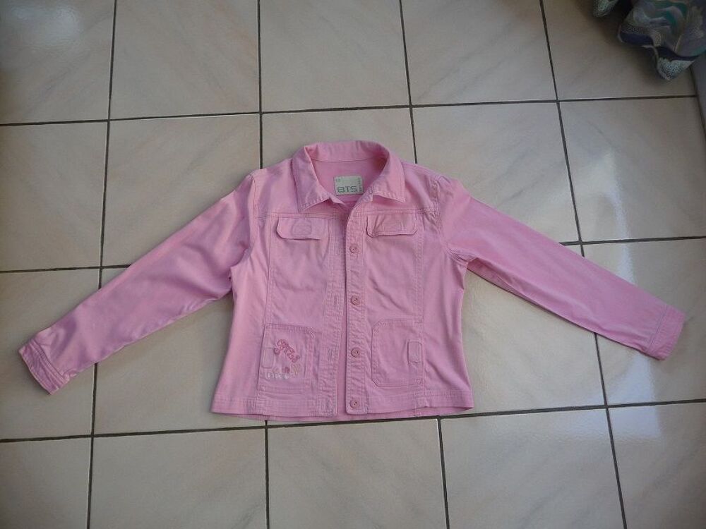 Blouson d'&eacute;t&eacute; rose marque BTS taille 12 ans Vtements enfants