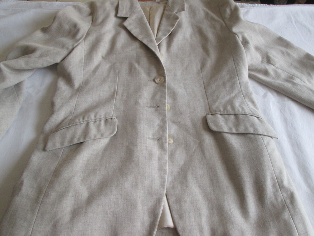 Veste blazer femme beige Camaieu taille 3 Vtements