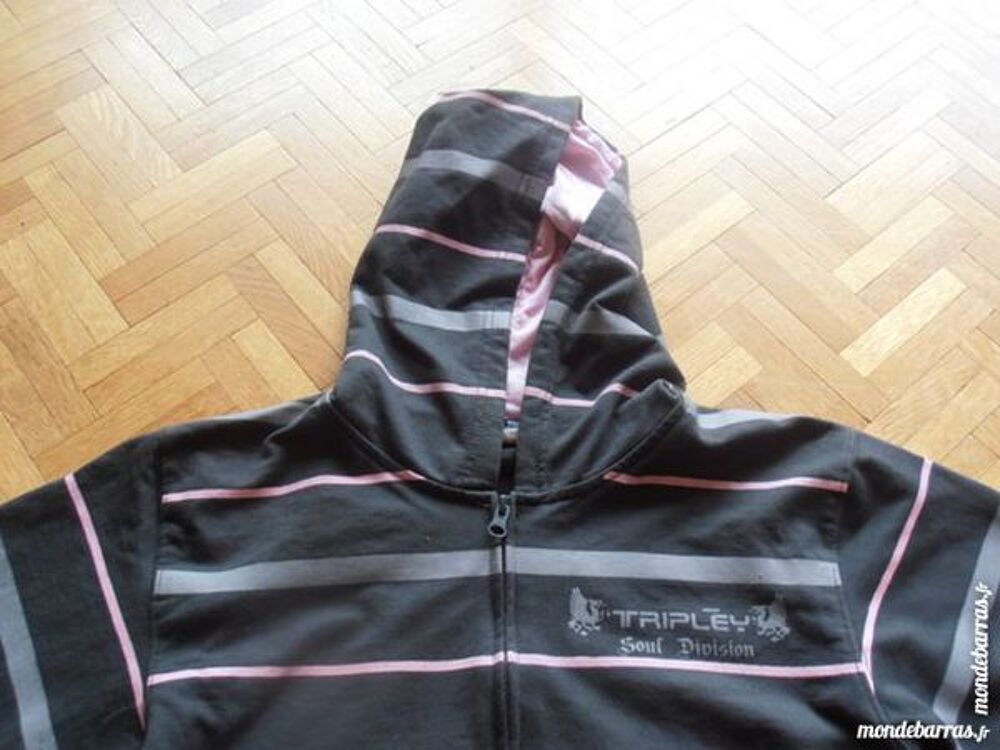 Gilet &agrave; capuche anthracite (V8) Vêtements enfants