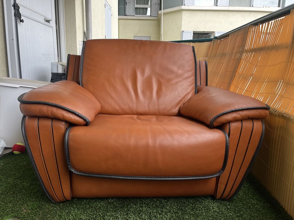 Deux Fauteuils en cuir Meubles