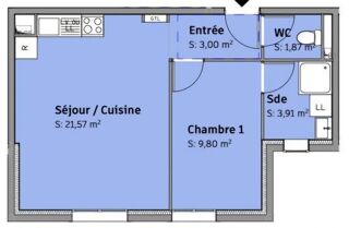  Appartement � vendre 2 pi�ces 39 m�