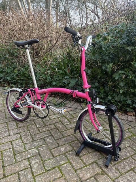 Brompton M6L - 6 vitessses couleur Pink 520 Sainte-Foy-ls-Lyon (69)