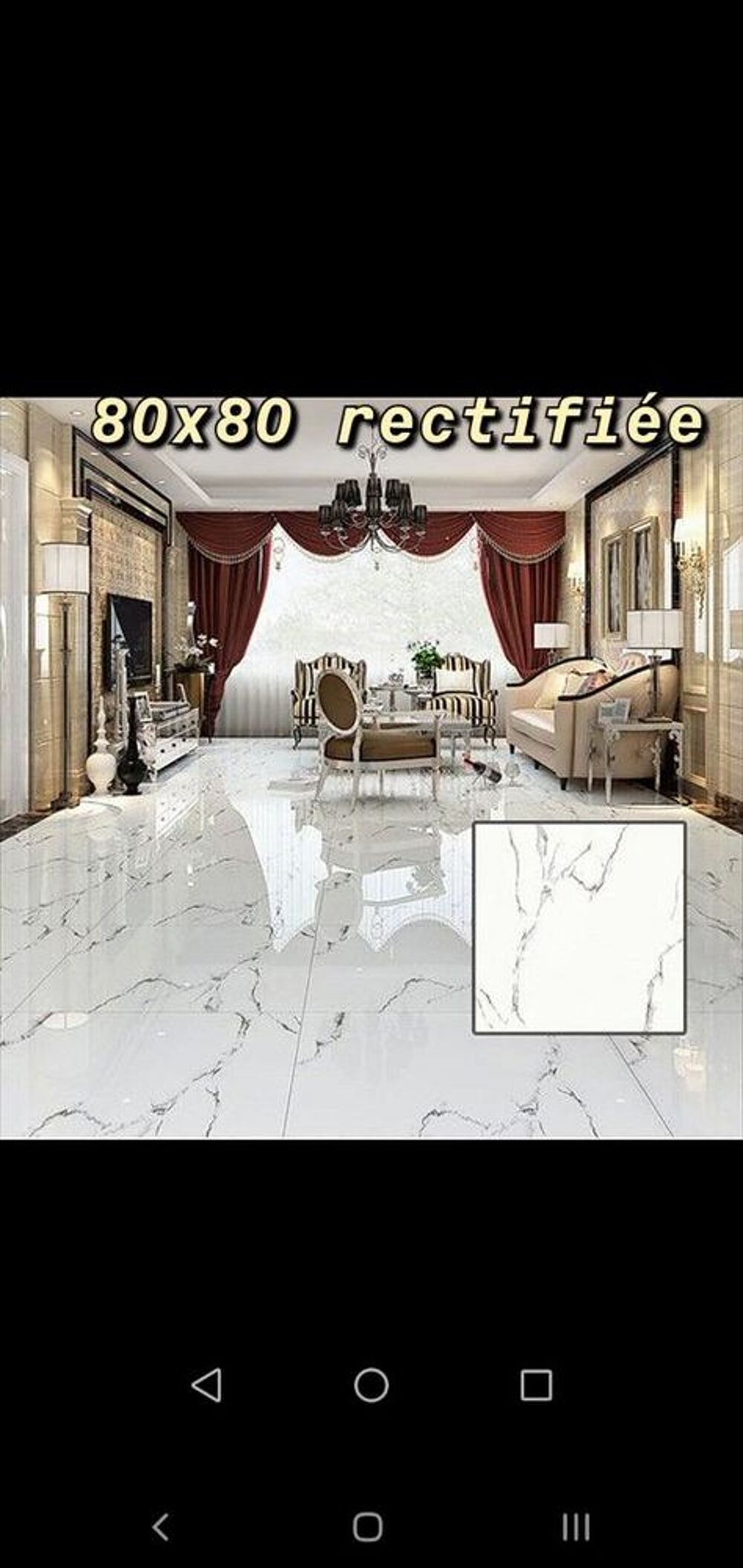 Carrelage brillant rectifier 80x80 
Bricolage