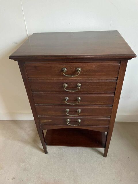 Meuble Classeur Edouardien Antique en Noyer pour Partitions 100 Rennes (35)