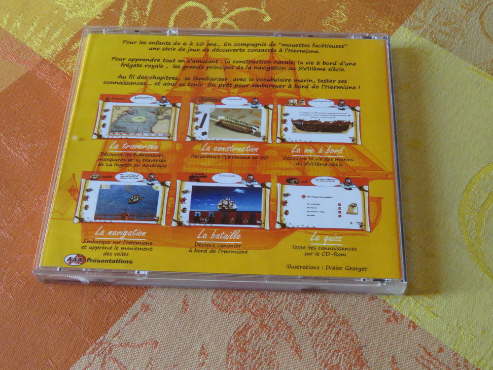 CD Rom Embarque avec la mouette &agrave; bord de l'Hermione 6/10ans Matériel informatique