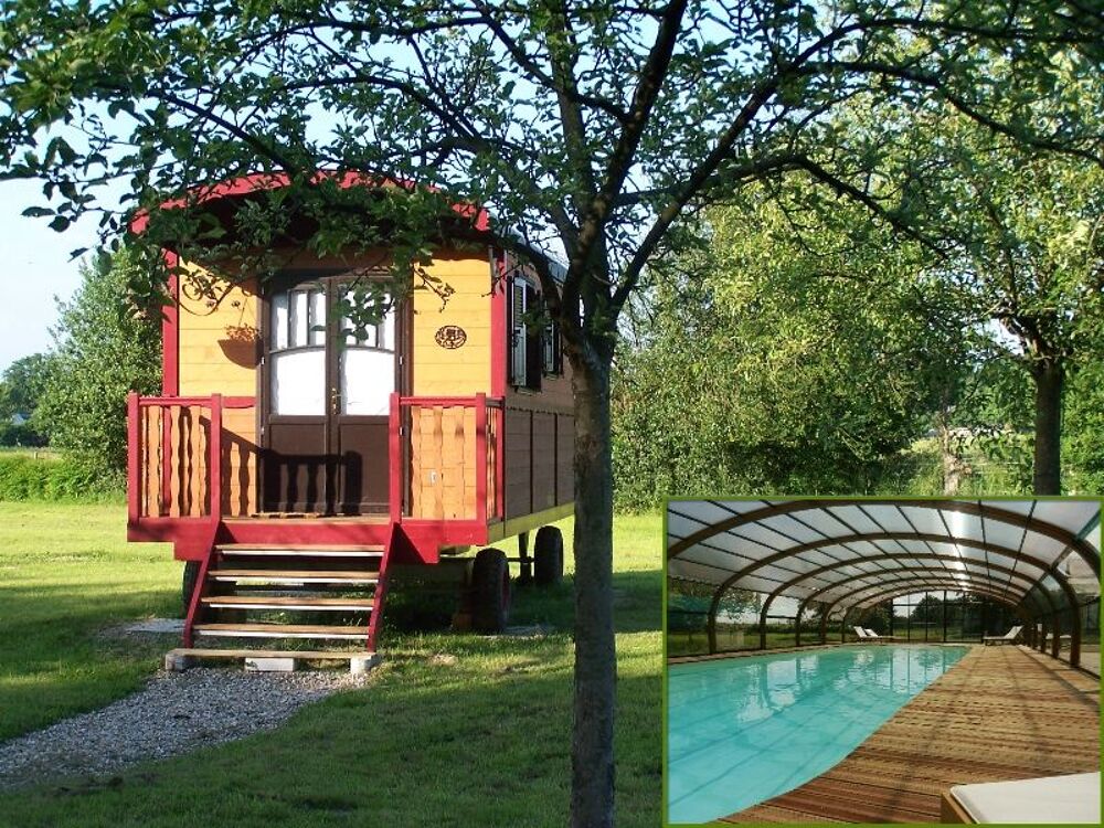   Les Roulottes de la Risle : cosy, piscine et jacuzzi Haute-Normandie, Calleville (27800)