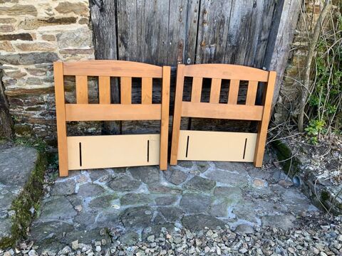 Paire de t�tes de lit en bois massif 80 Jumilhac-le-Grand (24)