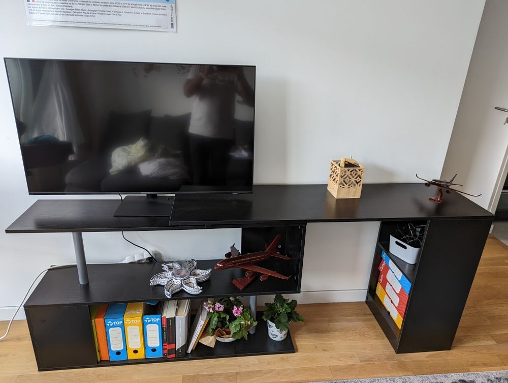 bureau modulable avec biblioth&egrave;que int&eacute;gr&eacute;e Meubles