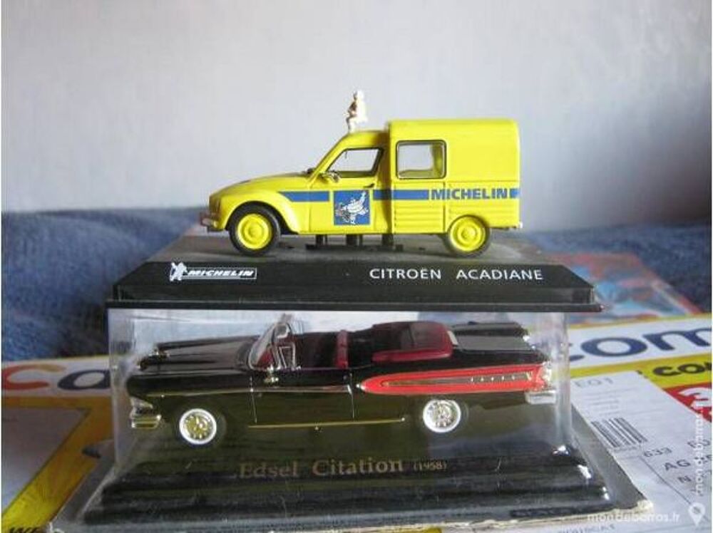 Lot citroen acadianne michelin+voiture americain Jeux / jouets