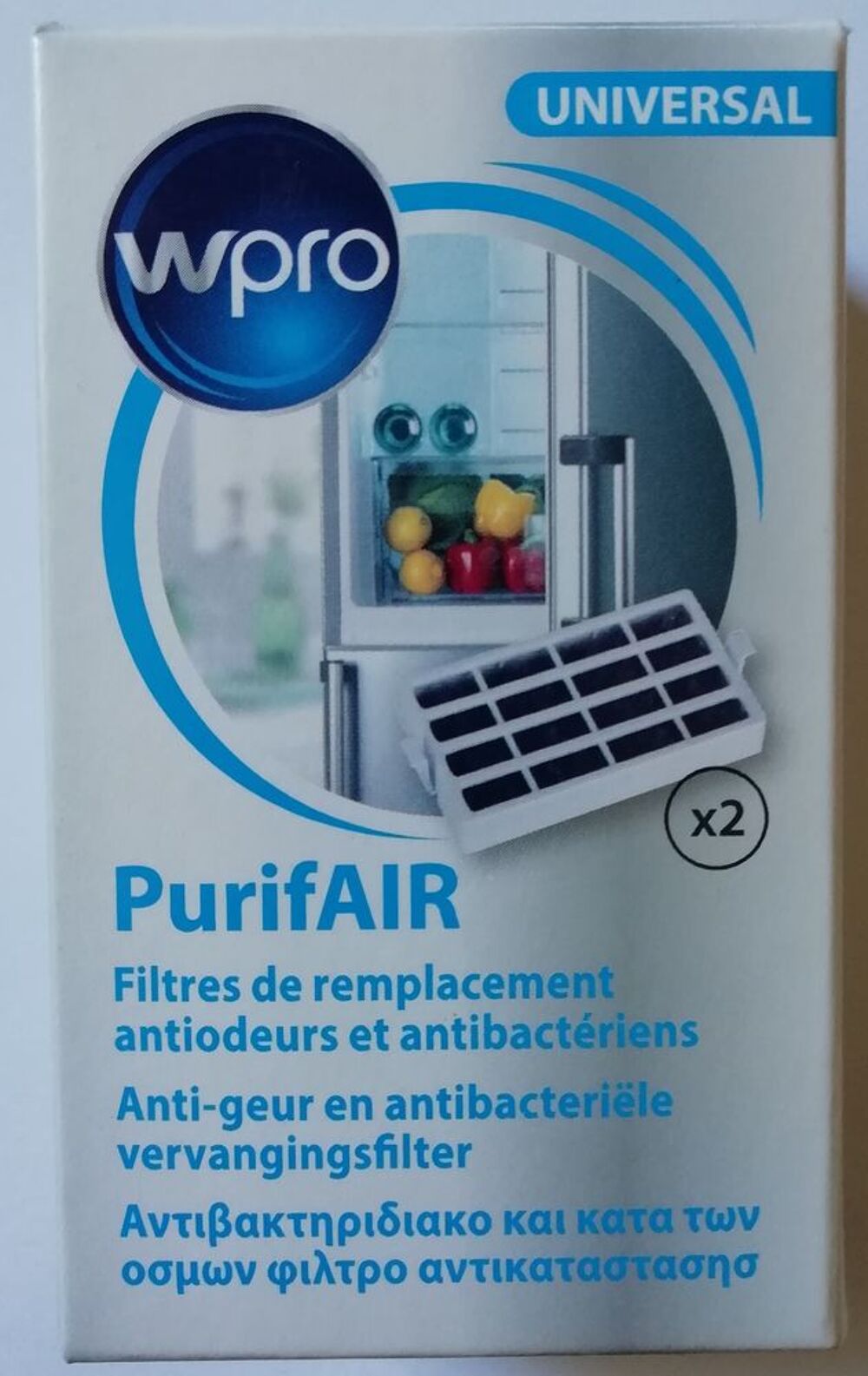 Filtre antibact&eacute;rien PurifAIR pour r&eacute;frig&eacute;rateur Whirlpool Electroménager