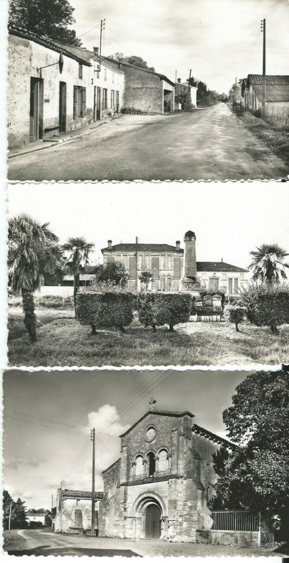 33 Gironde -3 CARTES POSTALES d'autrefois-CAMPUGNAN 