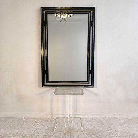 Magnifique Miroir design Pierre Vandel Paris ? Années 80 Créteil (94)