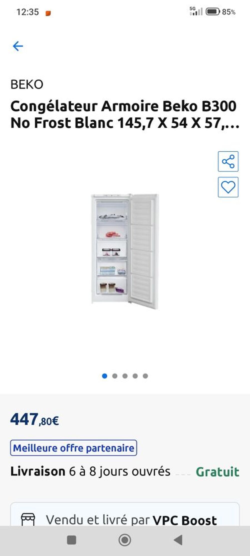 Cong&eacute;lateur Electroménager