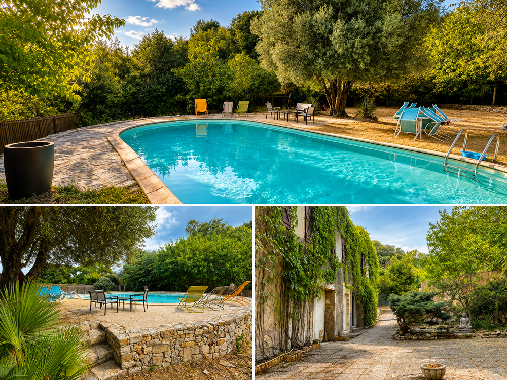 Vente Maison Mas avec piscine: Parc arboré, double logement, locatif Le pouget