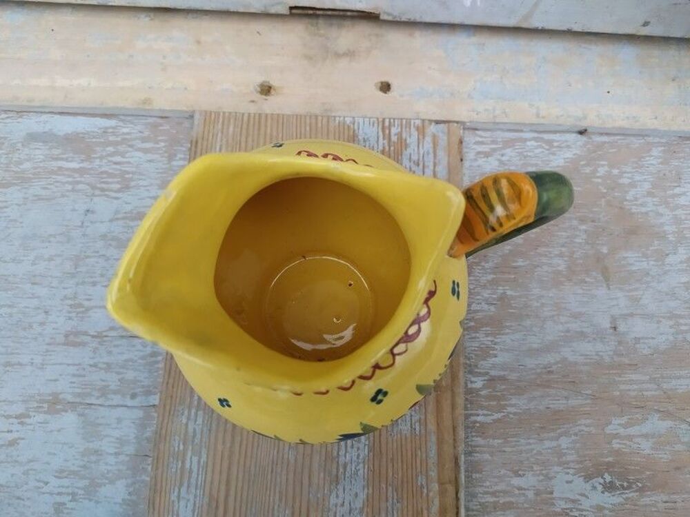 Ancien Petit Pot &agrave; Lait Fa&iuml;ence de Quimper Henriot 