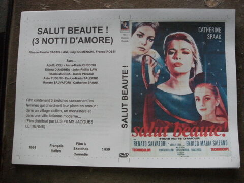 Film :   Salut beauté   ou   Trois nuits d'amour   40 Saint-Médard-en-Jalles (33)