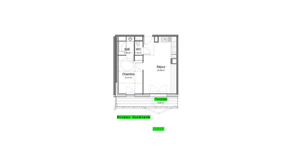 Vente Appartement APPARTEMENT T3 EN RESIDENCE DE STANDING B13 Le mans