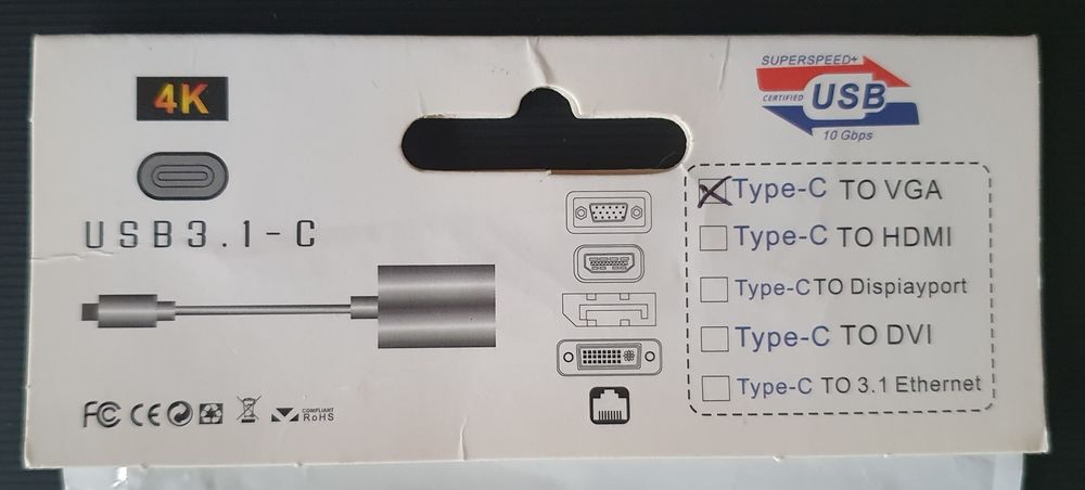 [ NEUF ] adaptateur "4K" USB-C vers VGA Matériel informatique
