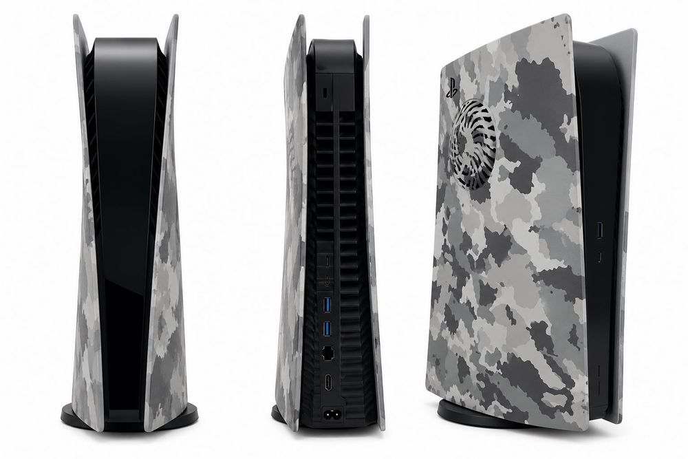 PlayStation 5 1 To + 2 Manettes DualSense + Station de recharge + Plaques camouflage Consoles et jeux vidéos