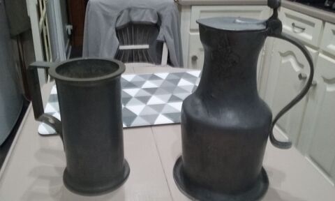 2 PICHETS EN ETAIN 20 Ermont (95)