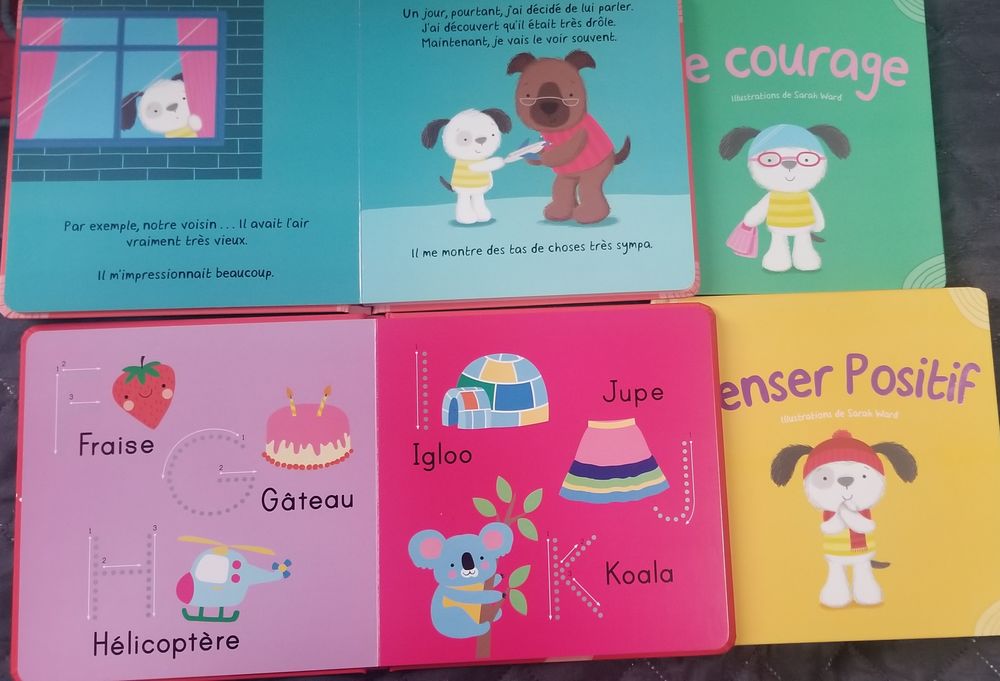 Lot de 4 livres pour enfants cartonn&eacute;s Livres et BD
