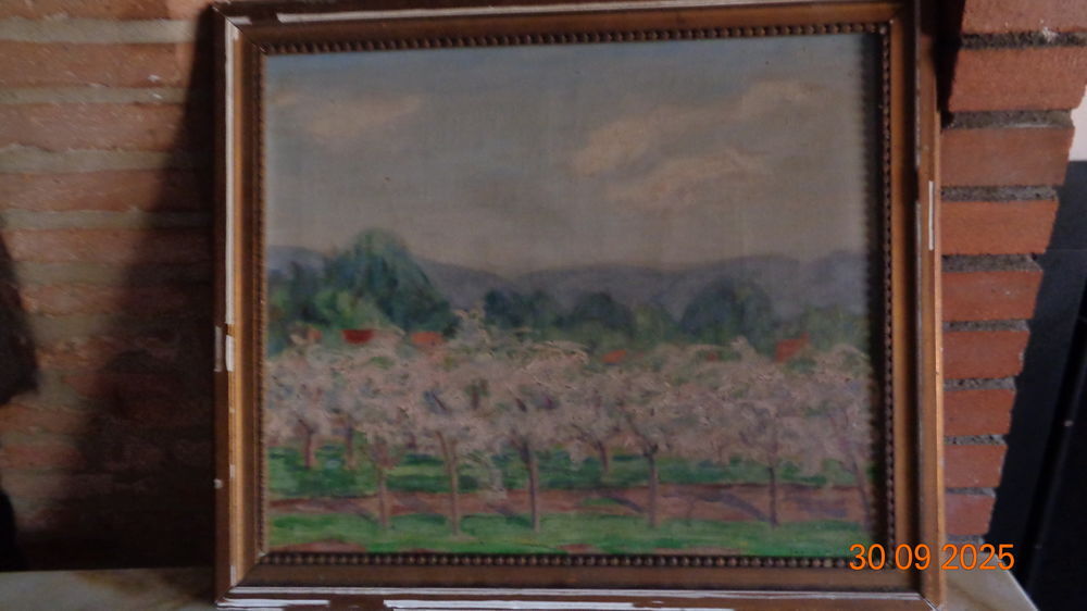 Huile sur toile dat&eacute;e et sign&eacute;e Thalia Malcom 1925 Décoration