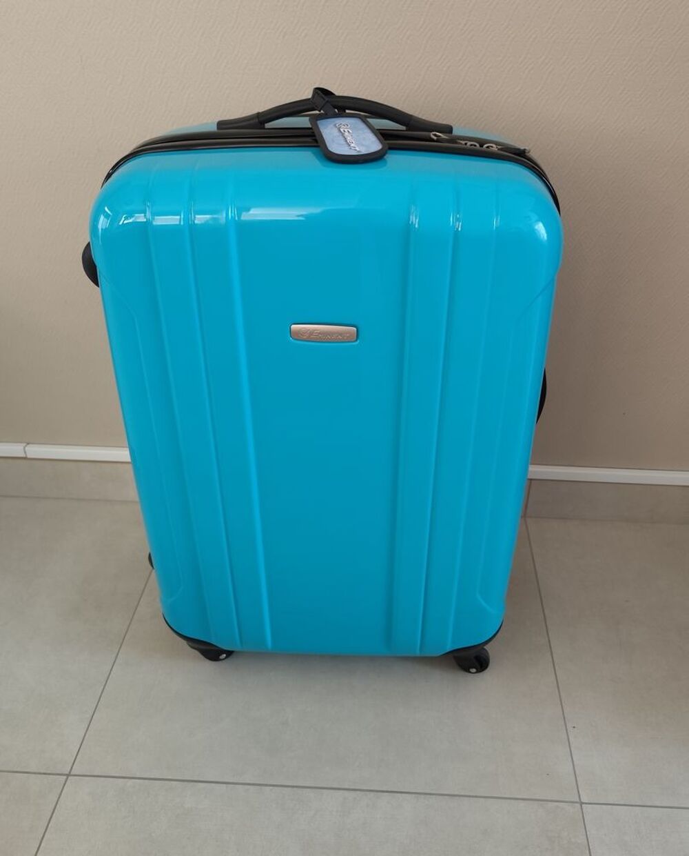 Valise Rigide Durable / Marque Eminent / Bleu Maroquinerie