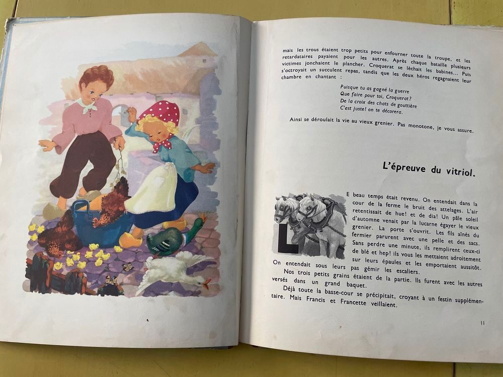 Livre ancien 1948/1950 Trois Petits Grains de Bl&eacute; BEAUCLAIR Livres et BD