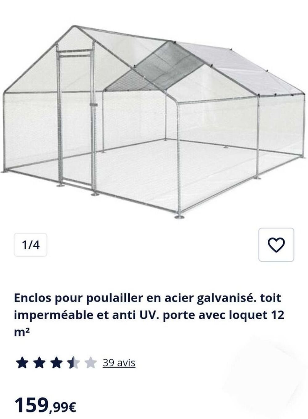 enclos pour poules Jardin